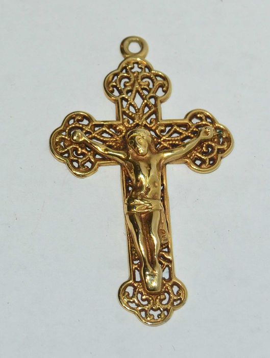 Pendente Crucifixo Grande Antigo sec. XIX