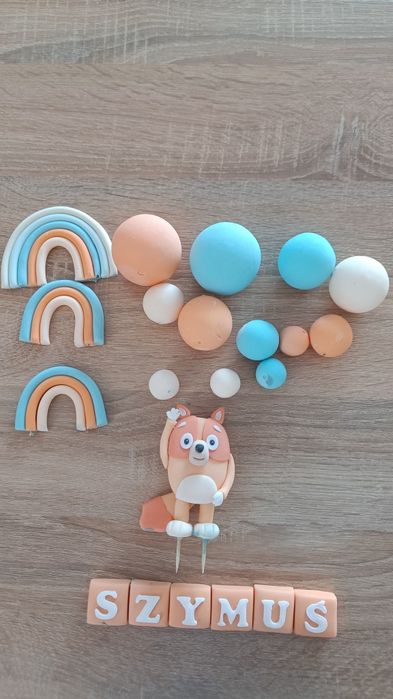 Ozdoby na tort Bingo i Bluey