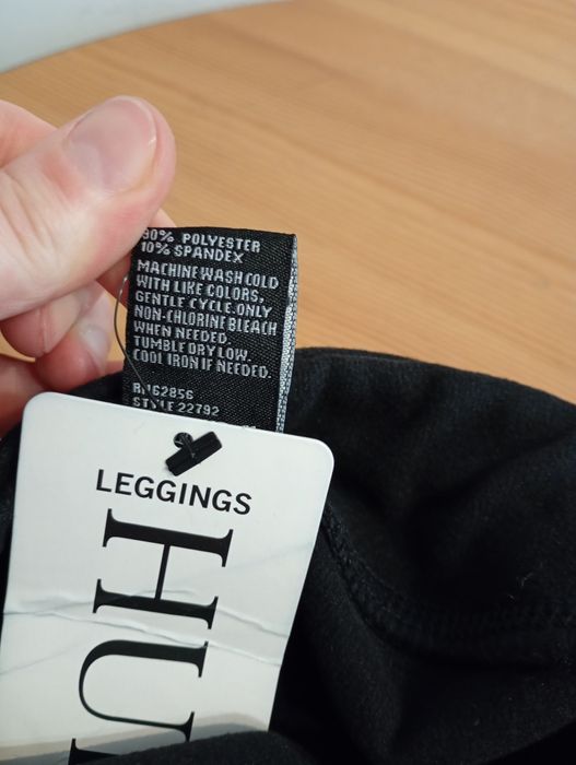 Ocieplane legginsy polarowe wysoki stan rozmiar 48 Hue