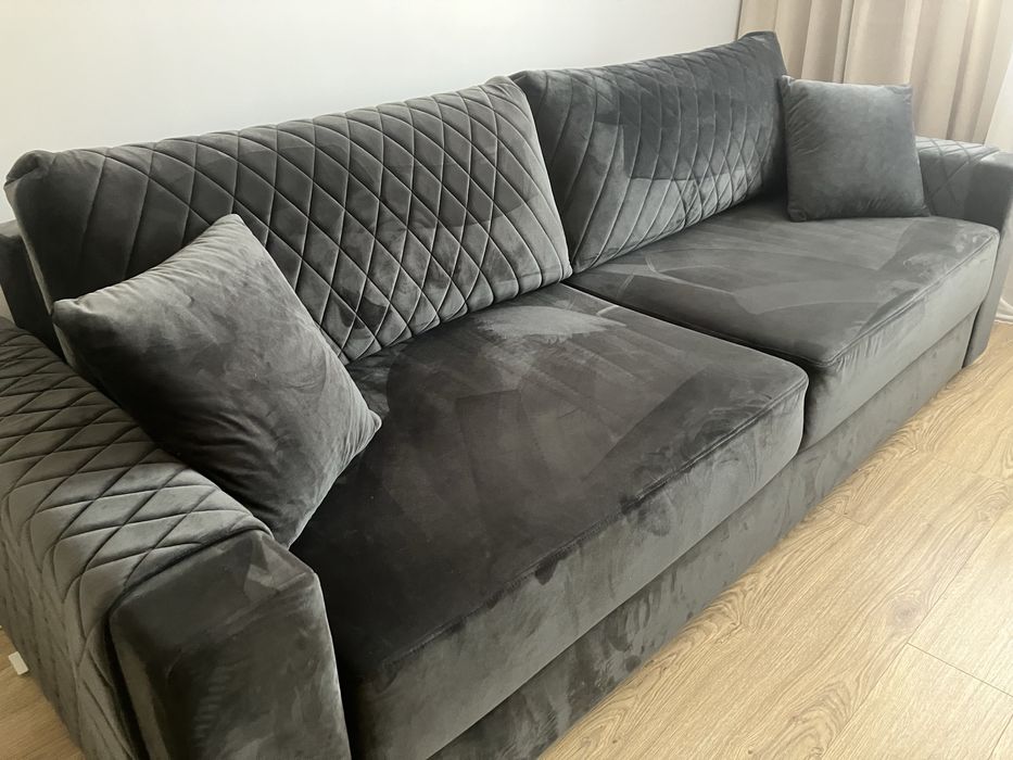 Sofa Diana velluto  z funkcją spania Agata meble