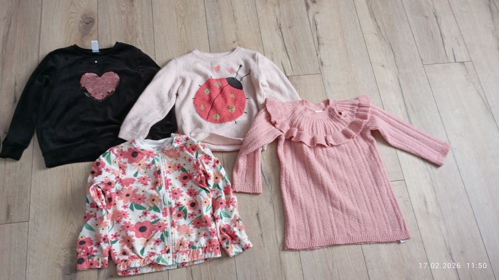 Ubrania dla dziewczynki 110/116