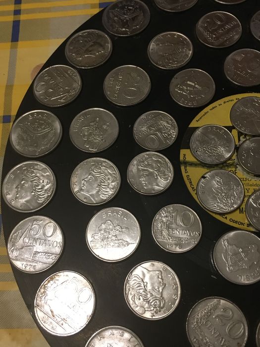 Moedas brasileiras anos 70 e 80