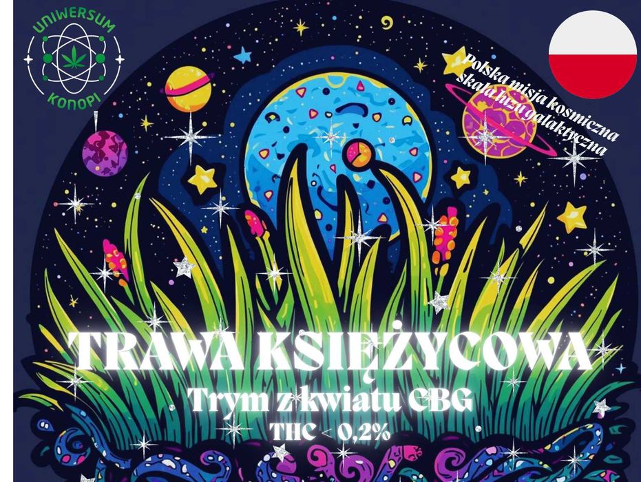 Susz konopny CBD/CBG - Trym konopny CBG - Trawa Księżycowa