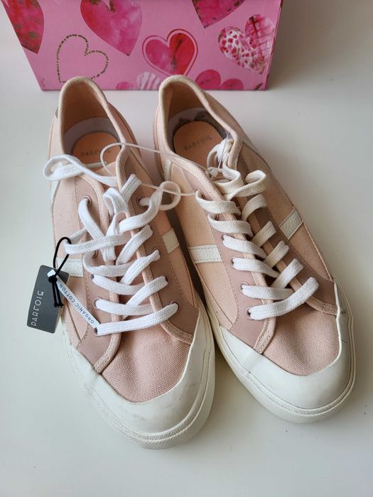 Tenisówki damskie pudrowy róż 39 Parfois z bawełny