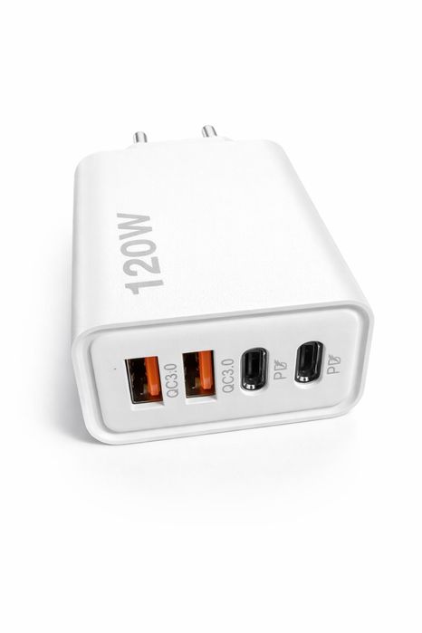 Ładowarka 120W USB-C + USB-A – szybkie ładowanie PD/QC 3.0