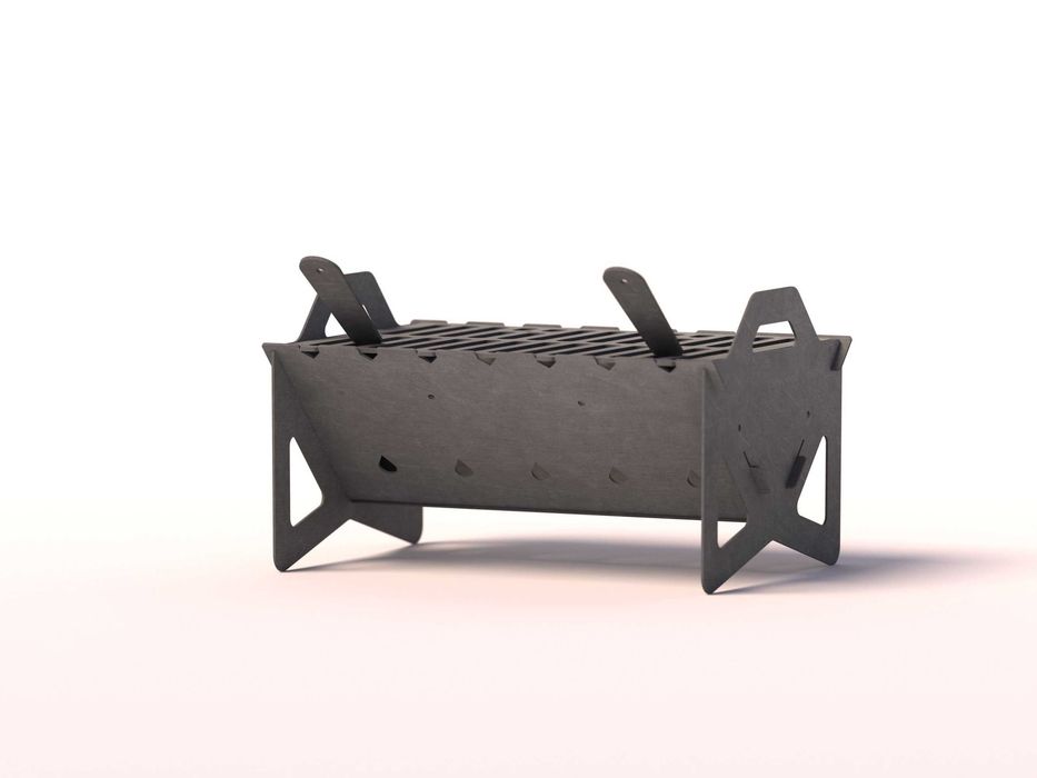 Grill składany 370 mm x 250 mm - projekt pliki dxf