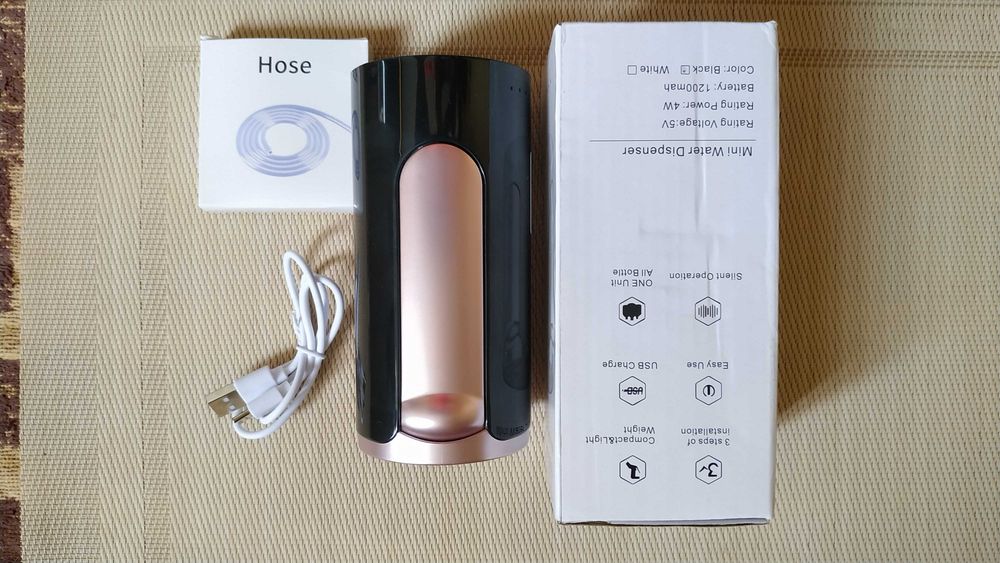 Помпа для бутыли с сенсорным управлением USB Помпа для кулера Электрический диспенсер для воды Электрический насос для бутылей
