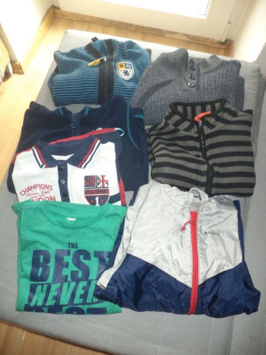 Zestaw 7x dla chłopca 4-6 lat 110/122cm, super stan.