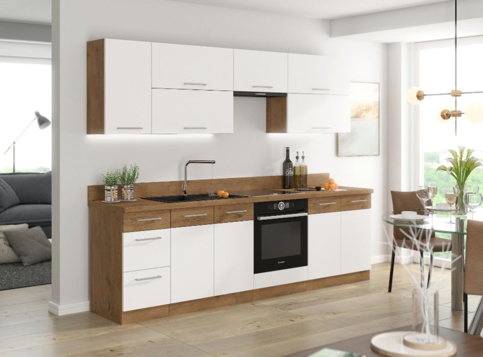 Meble kuchenne Nowoczesna kuchnia VIVA systemowa modułowa MDF POŁYSK