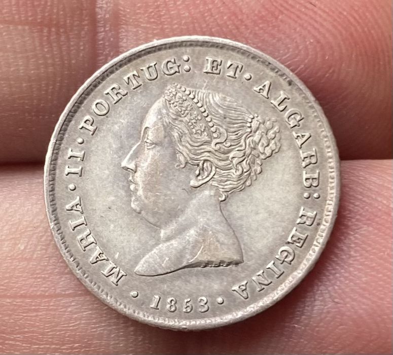 Moeda 132 - 100 Reis D MARIA II - 1853