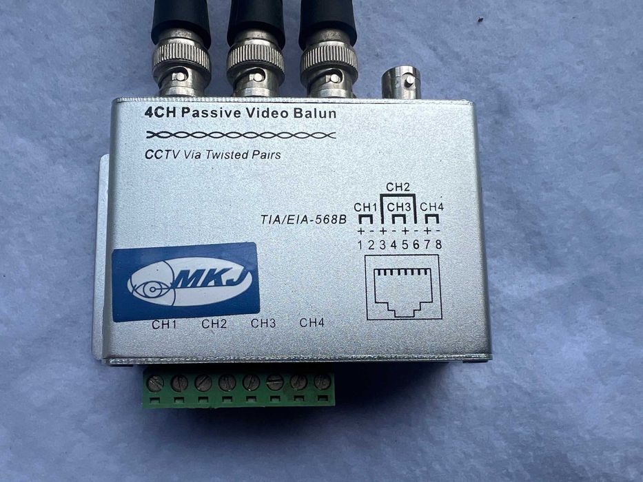 Transmiter TRANSFORMATOR VIDEO kamery analogowej  cctv po skrętce LAN