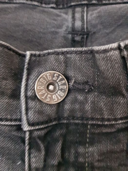 Męskie jeansy W30 L30 Big Star S czarne spodnie uniwersalne na codzień