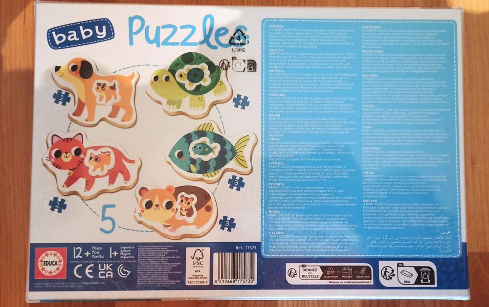 Puzzle Educa baby
