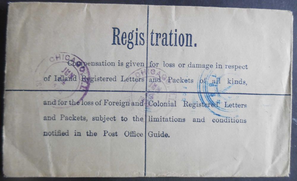 Selos Inglaterra- Clássico em carta postal telegrama escasso