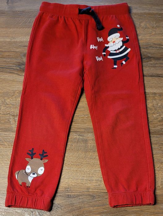 Spodnie świąteczne 98