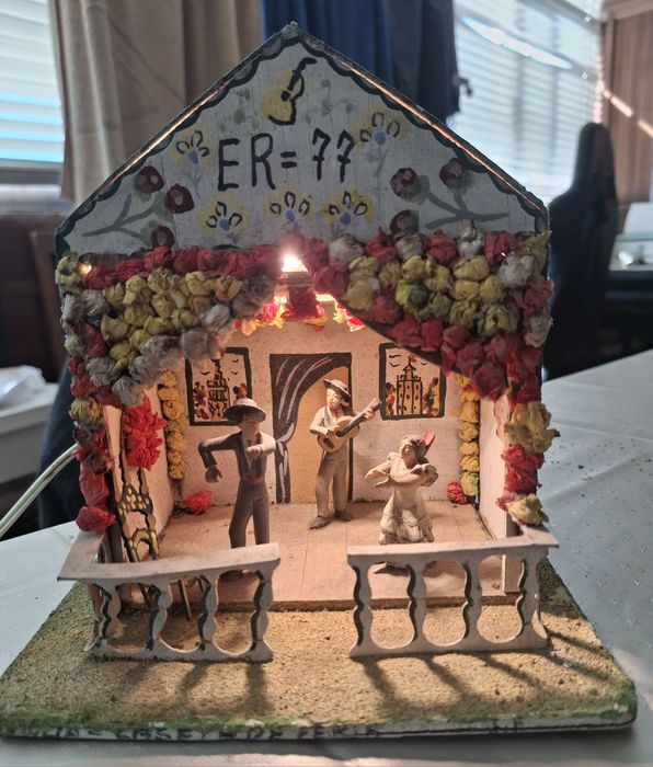 Diorama Miniatura Anos 50 "Caseta de Feria Er 77" - Assinado J.F. (Raro)