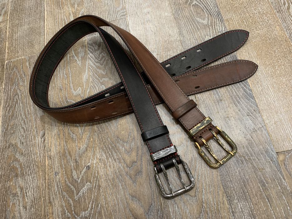 Ремень, пояс ручной работы из натуральной кожи