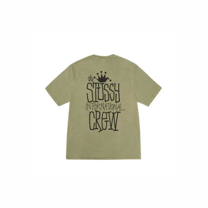 Футболка STUSSY Crown International Crew Tee Olive