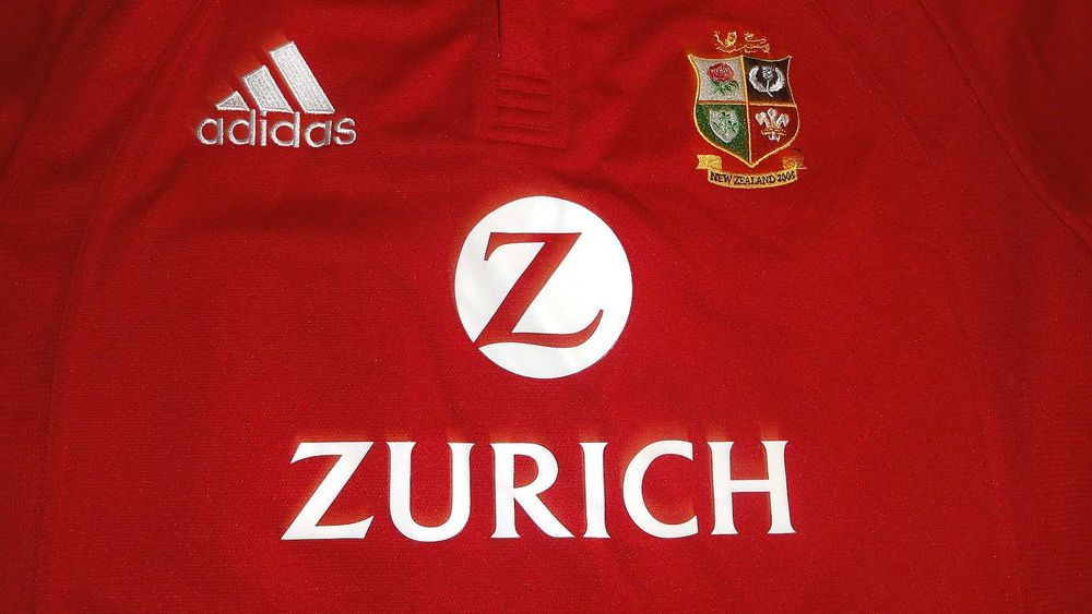 British & Irish Lions - NEW ZEALAND 2005 - ADIDAS - Oryginalna Koszulka Rugby - Rozmiar L / XL