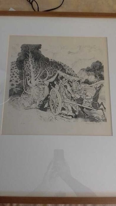 Lima de Freitas Lithograph, 1960s – with Frame64285163787394122