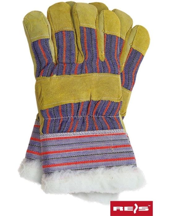 Rękawice ochronne ocieplane kożuszkiem (6 par)