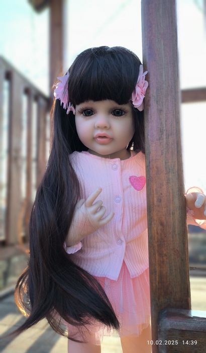 Кукла реборн 3d Reborn 55/60см девочка винил силикон лялька