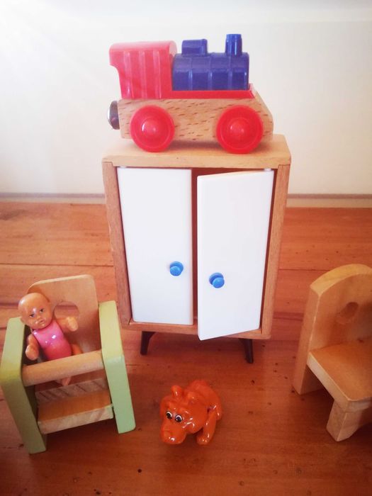 Mebelki drewniane meble do domek dla lalek