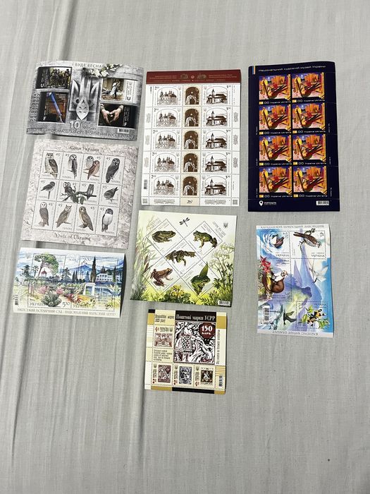 Марки України - блоки