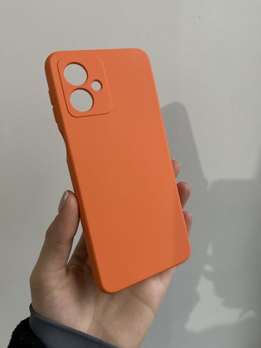 Etui silikonowe pomarańczowe do MOTOROLA G54 5G