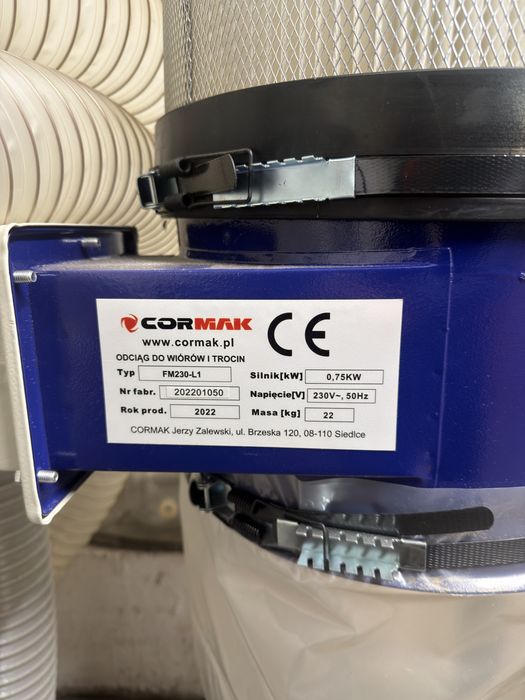 Odciąg odkurzacz do trocin, wiórów, pyłu, nowy