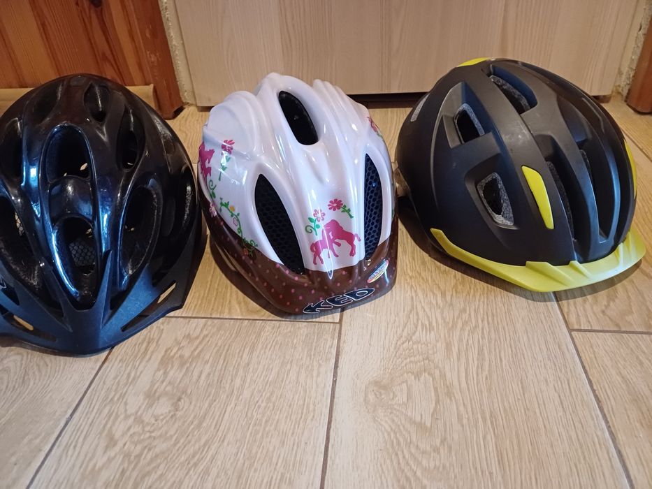 Kaski rowerowe, duży,średni i mały