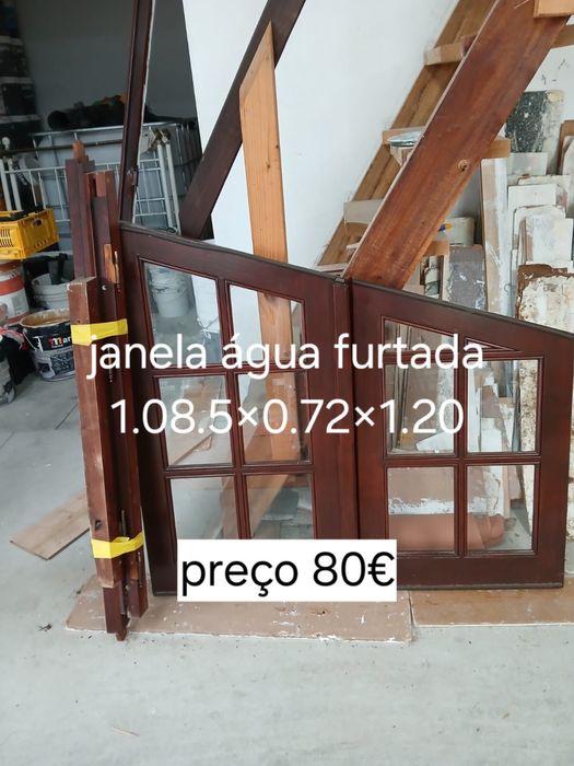 Portas e Janelas de Madeira c/aros e ferragens incluidos