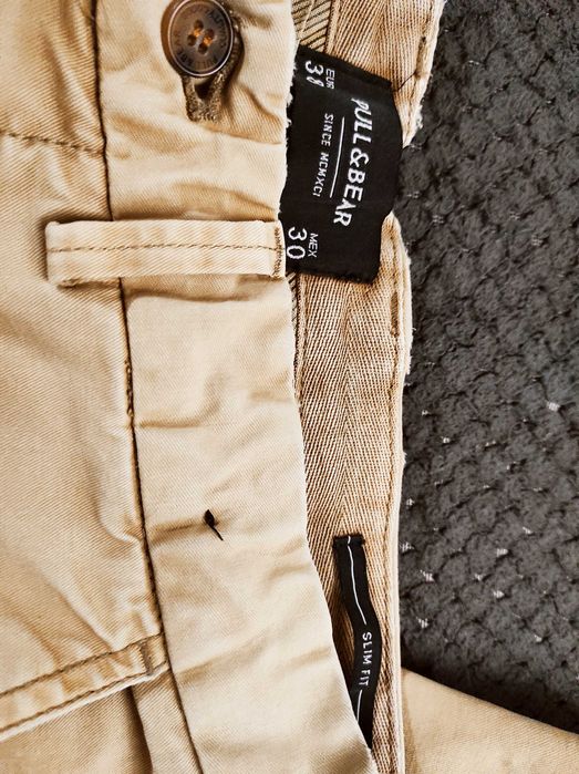 Calças chino Pull bear 38 beje