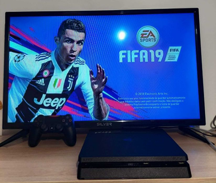 Ps4 Slim 1 TB + 1 Comando Original Sony +Crash Team Racing + Fifa 19 + immortals Fenyx Rising