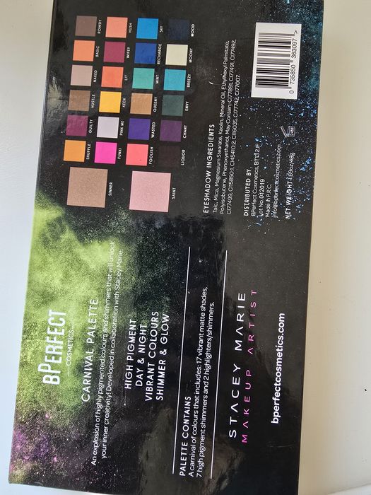 Paleta cieni bperfect carnival