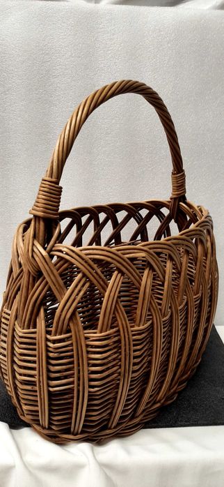 Koszyk wiklinowy prl