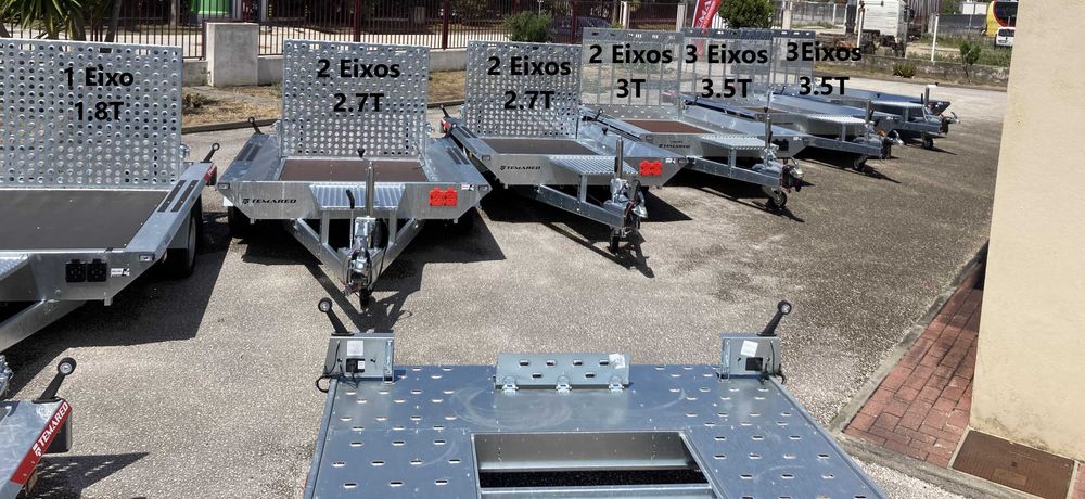Atrelado para Máquina Giratória - Reboque para Máquina Bobcat - Traillers para escavadora