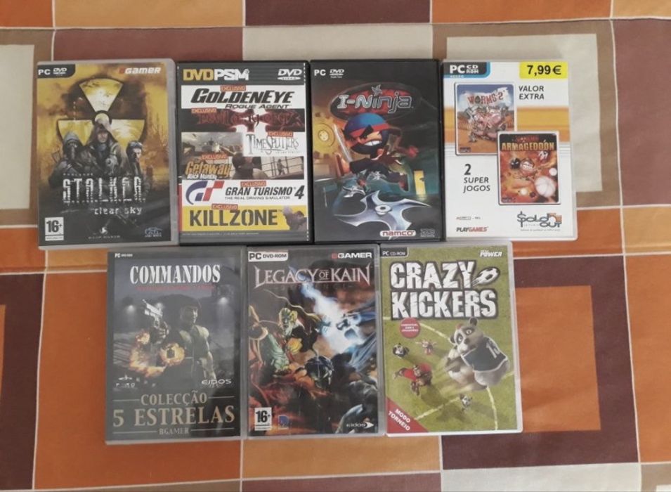 Jogos PC variados incluindo Sims, Disney e outros + PS1 + PS2