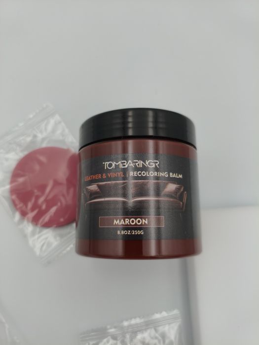 Zestaw do renowacji skóry TOMBARINGR Balsam Maroon 250g NOWY