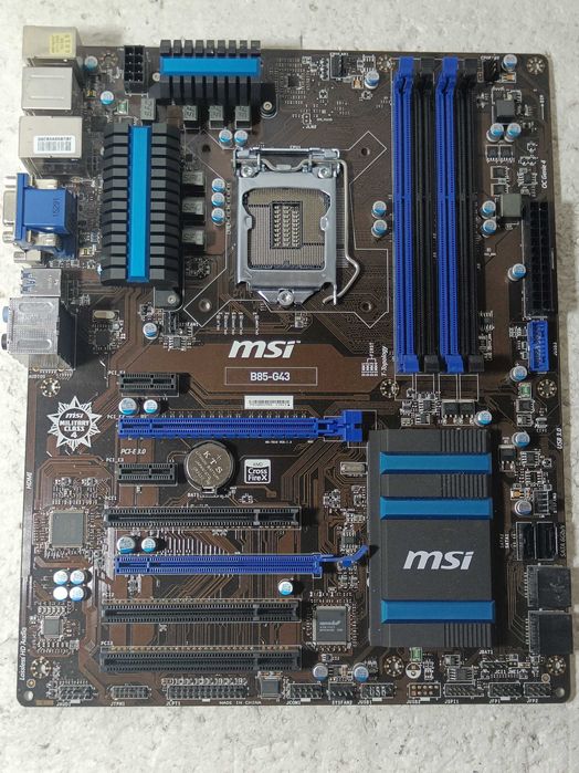 Материнська плата - MSI B85A-G43 - LGA1150 - у робочому стан