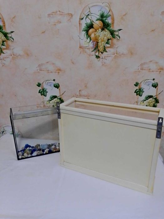 Підвісний акваріум 12 л СССР, стікляний 5.5 л / 22 л СССР