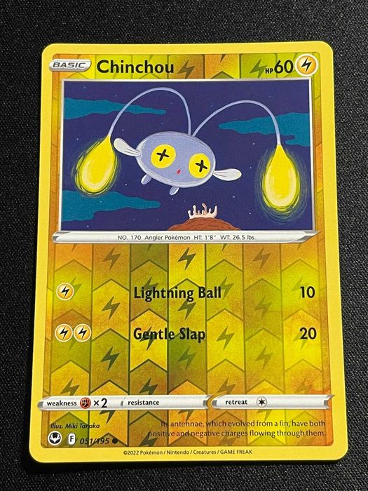 Carta Pokémon Chinchou 51/195 Silver Tempest
