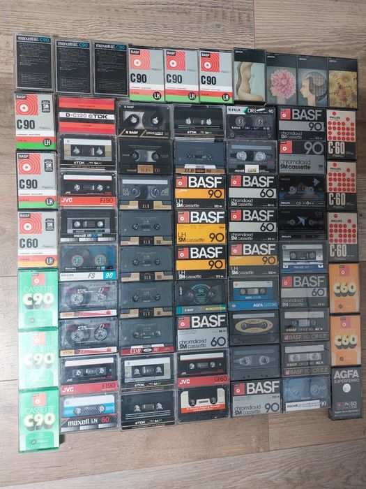 Аудиокассеты Denon, Maxell, Sony, Basf, JVC, TDK, SANA