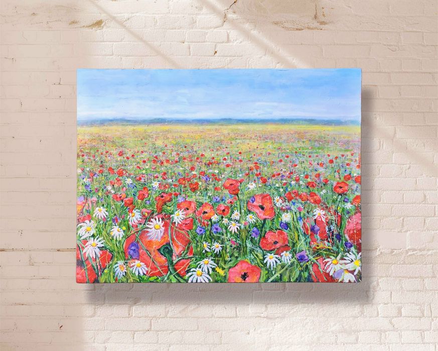 Яркая картина в интерьер 