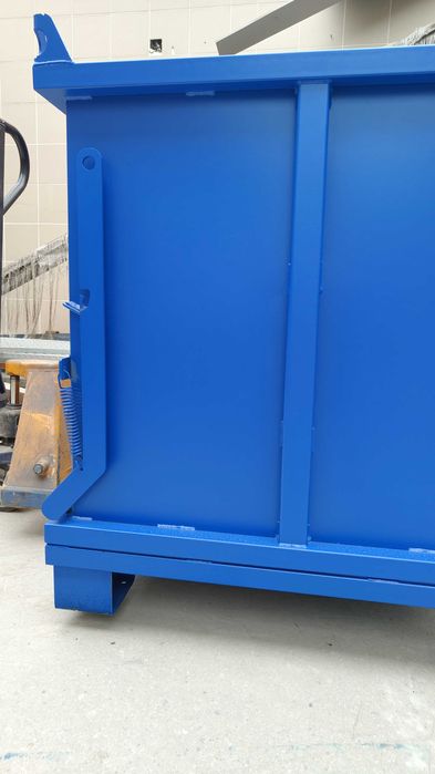 Kontener z Otwieranym Dnem PMDB 1000 (1000L) Na Wózek i Paleciak