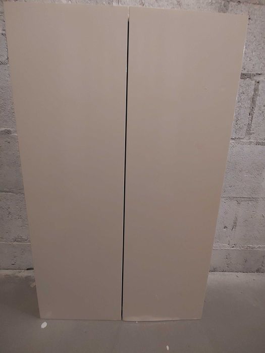 Szafka łazienkowa biała połysk 60x96x14 cm nad umywalkę lub stelaż