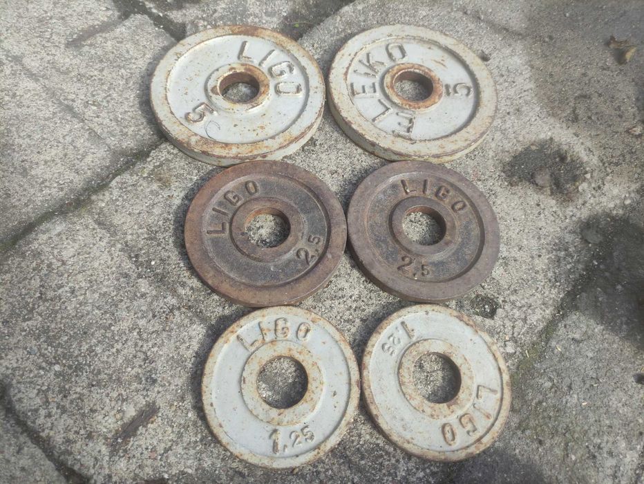 Obciążenie Żeliwne Olimpijskie Eleiko Ligo 2x5kg 2x2,5kg 2x1,25kg fi 50mm