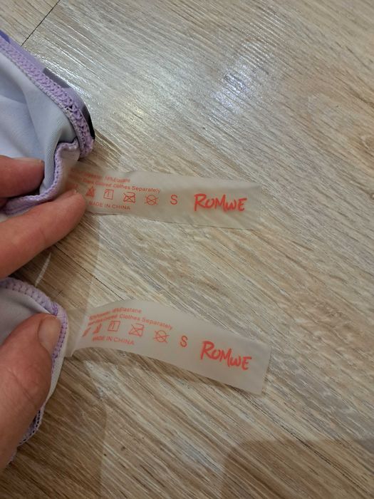 Strój kąpielowy dwuczęściowy Romwe od Shein, rozm. S + gratis majtki