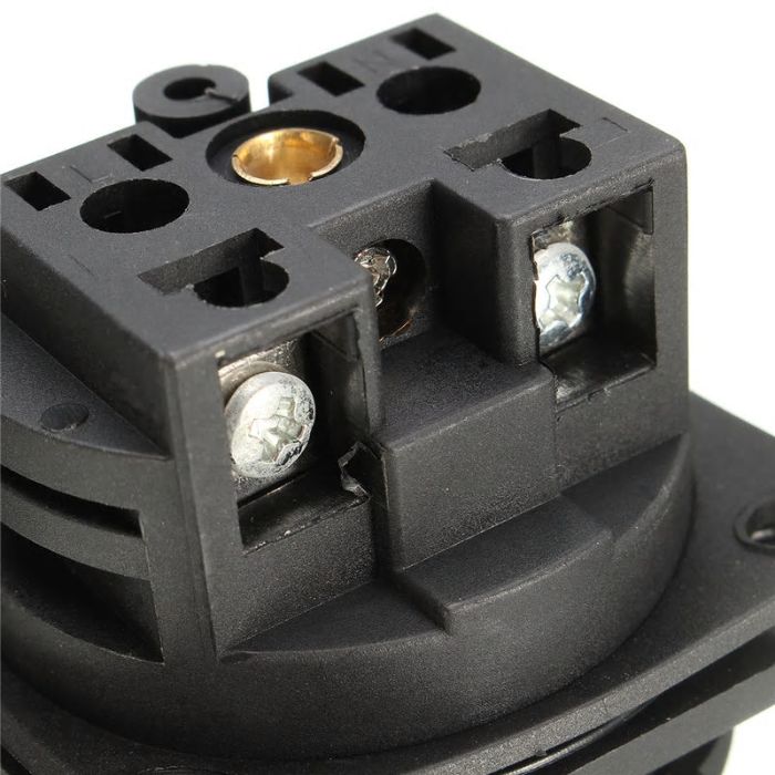 Tomada Industrial Preta AC IP54 à Prova de água