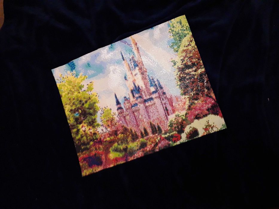 obraz haft diamentowy  Zamek